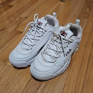 Fila Kids 6T White Chunky Platform Sneakers